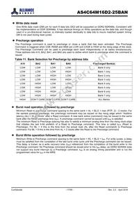AS4C64M16D2-25BANTR Datasheet Page 17