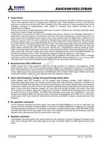 AS4C64M16D2-25BANTR Datasheet Page 20