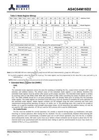 AS4C64M16D2-25BIN Datasheet Page 10
