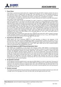 AS4C64M16D2-25BIN Datasheet Page 20