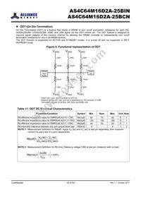 AS4C64M16D2A-25BINTR Datasheet Page 16
