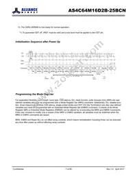 AS4C64M16D2B-25BCN Datasheet Page 7