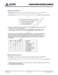 AS4C64M16D2B-25BCN Datasheet Page 11