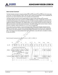 AS4C64M16D2B-25BCN Datasheet Page 16