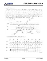 AS4C64M16D2B-25BCN Datasheet Page 21