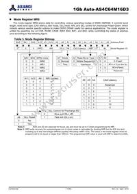 AS4C64M16D3-12BANTR Datasheet Page 14