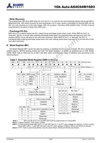 AS4C64M16D3-12BANTR Datasheet Page 16