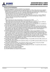 AS4C64M16D3A-12BINTR Datasheet Page 10