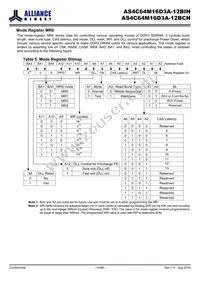 AS4C64M16D3A-12BINTR Datasheet Page 14