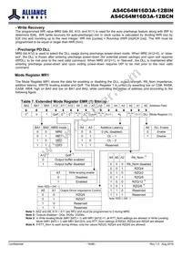 AS4C64M16D3A-12BINTR Datasheet Page 16