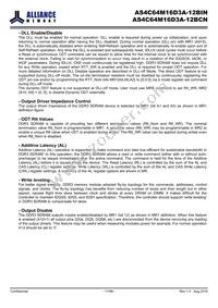 AS4C64M16D3A-12BINTR Datasheet Page 17