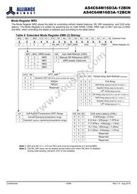 AS4C64M16D3A-12BINTR Datasheet Page 18