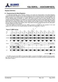 AS4C64M16D3L-12BINTR Datasheet Page 12