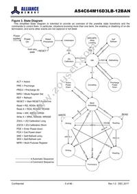AS4C64M16D3LB-12BAN Datasheet Page 5