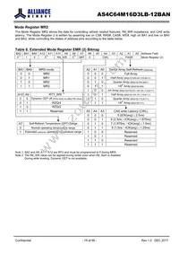 AS4C64M16D3LB-12BAN Datasheet Page 18