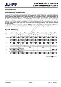AS4C64M16D3LB-12BINTR Datasheet Page 12