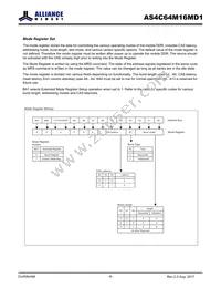 AS4C64M16MD1-5BINTR Datasheet Page 6