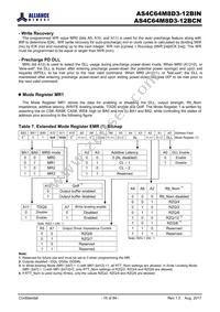 AS4C64M8D3-12BINTR Datasheet Page 16