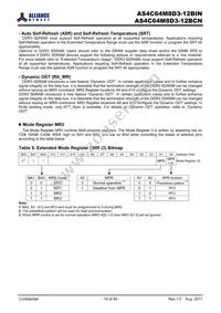 AS4C64M8D3-12BINTR Datasheet Page 19
