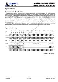 AS4C64M8D3L-12BINTR Datasheet Page 12