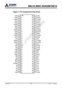 AS4C8M16D1A-5TINTR Datasheet Page 3