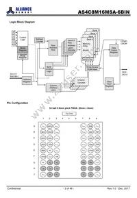 AS4C8M16MSA-6BINTR Datasheet Page 3