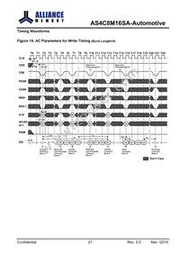 AS4C8M16SA-6BANTR Datasheet Page 22