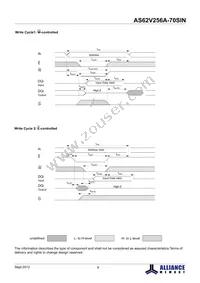 AS62V256A-70SINTR Datasheet Page 9