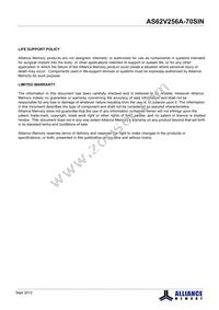 AS62V256A-70SINTR Datasheet Page 10