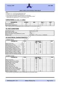 AS6C1008-55BIN Datasheet Page 4