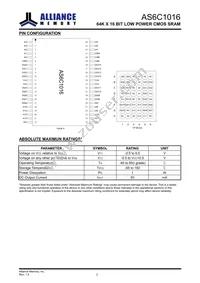AS6C1016-55BIN Datasheet Page 3