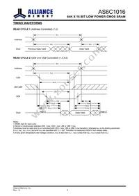 AS6C1016-55BIN Datasheet Page 6