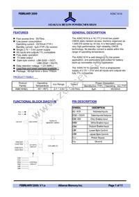 AS6C1616-55BIN Datasheet Cover