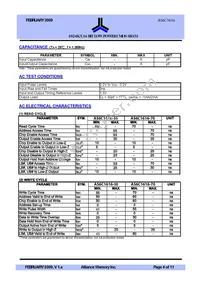 AS6C1616-55BIN Datasheet Page 4
