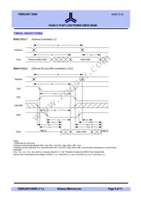 AS6C1616-55BIN Datasheet Page 5
