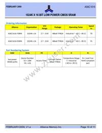 AS6C1616-55BIN Datasheet Page 10
