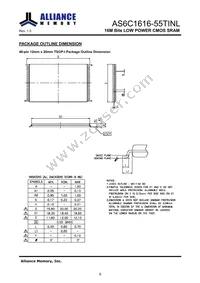 AS6C1616-55TINL Datasheet Page 10