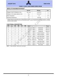 AS6C1616A-55BIN Datasheet Page 3