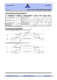 AS6C2008-55TIN Datasheet Page 7