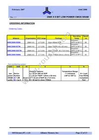 AS6C2008-55TIN Datasheet Page 12