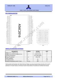 AS6C2016-55BIN Datasheet Page 3