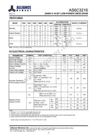 AS6C3216-55BIN Datasheet Page 4
