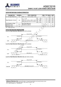 AS6C3216-55BIN Datasheet Page 9