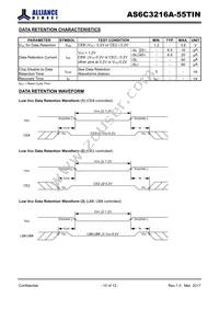 AS6C3216A-55TINTR Datasheet Page 10