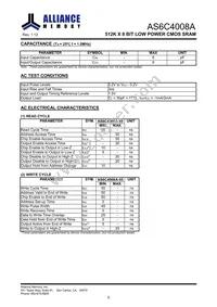 AS6C4008A-55BIN Datasheet Page 6