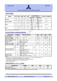 AS6C4016-55BIN Datasheet Page 3