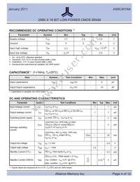 AS6C4016A-55BIN Datasheet Page 4