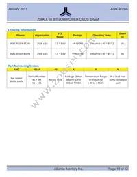 AS6C4016A-55BIN Datasheet Page 12
