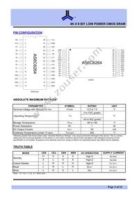 AS6C6264-55PIN Datasheet Page 2