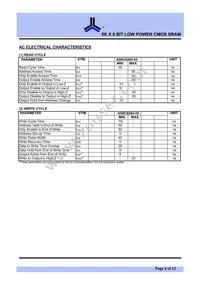 AS6C6264-55PIN Datasheet Page 4